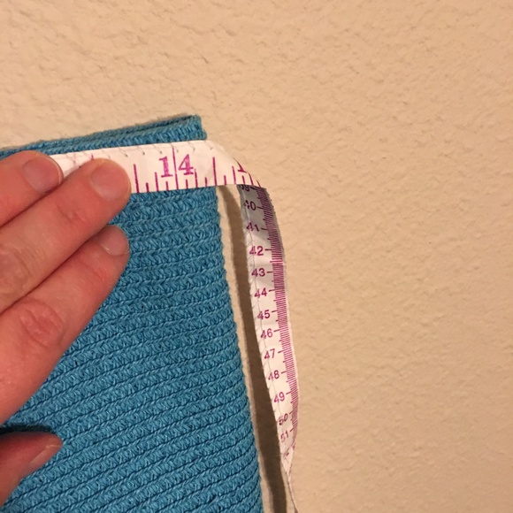 Talbots Turquoise Woven Tote NWOT - Picture 6 of 6